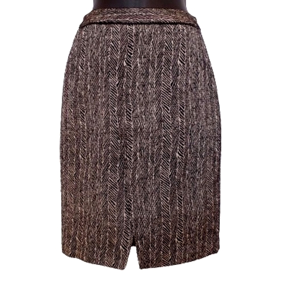 Ports 1961 Wool/Silk Blend Textured Tweed Pencil Skirt- Sz. 0 - Picture 1 of 8
